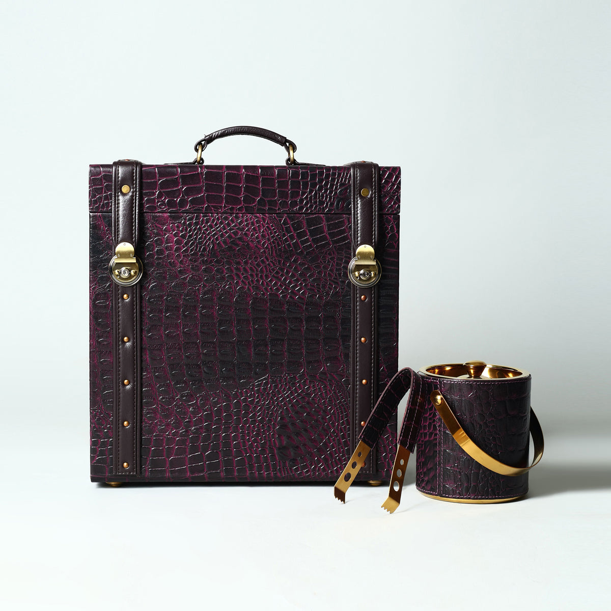 Crobar Portable Bar Burgundy