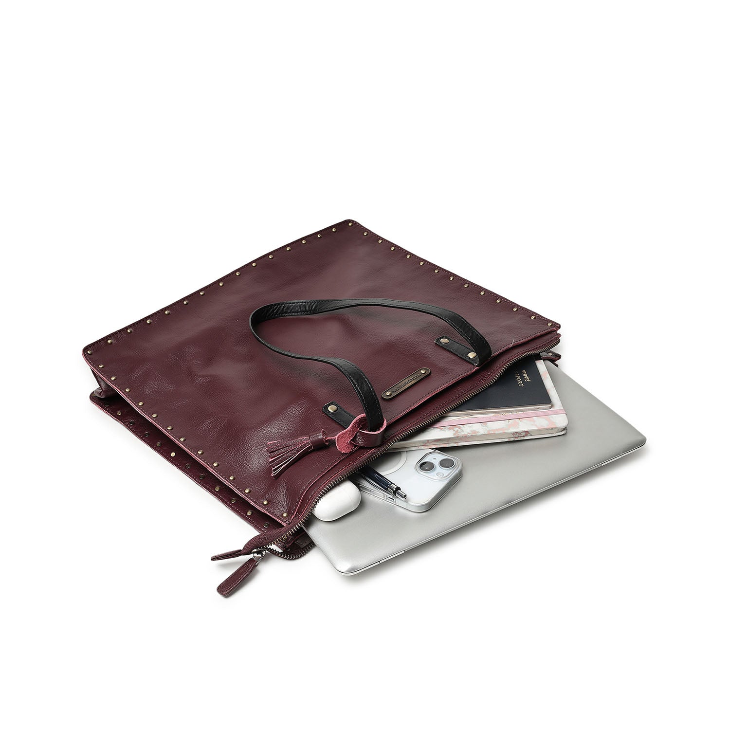 Ines Tote Bag Burgundy