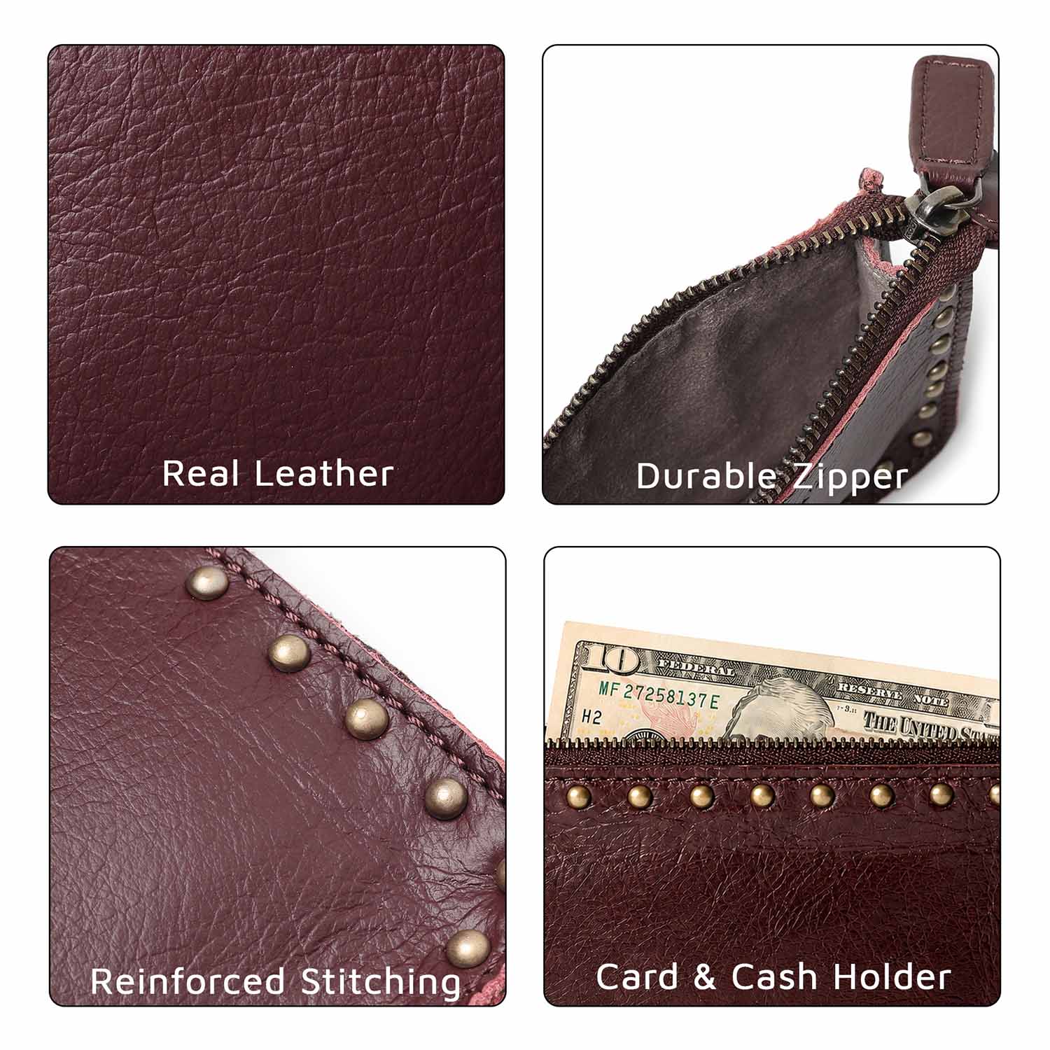 Ines Utility Pouch Burgundy