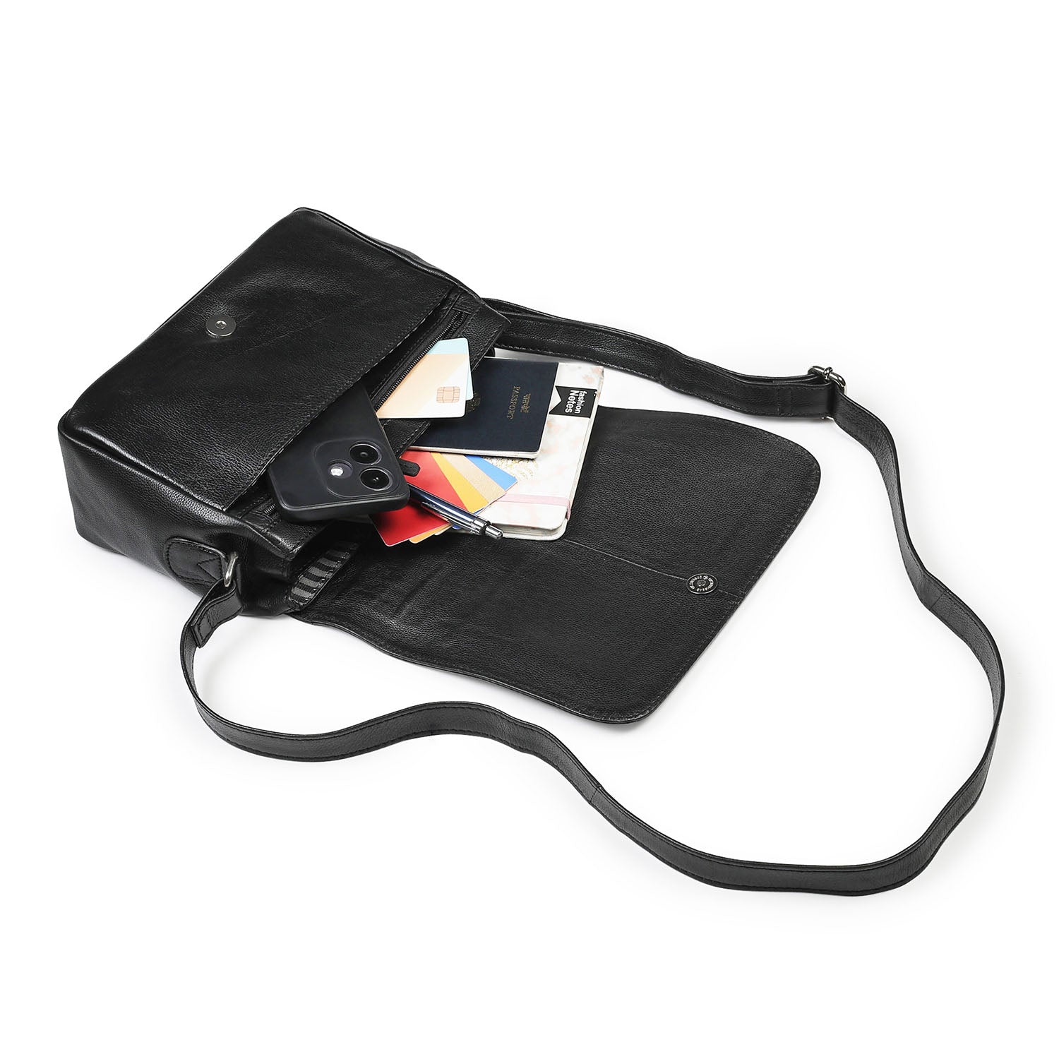 Kensington Messenger Bag Black