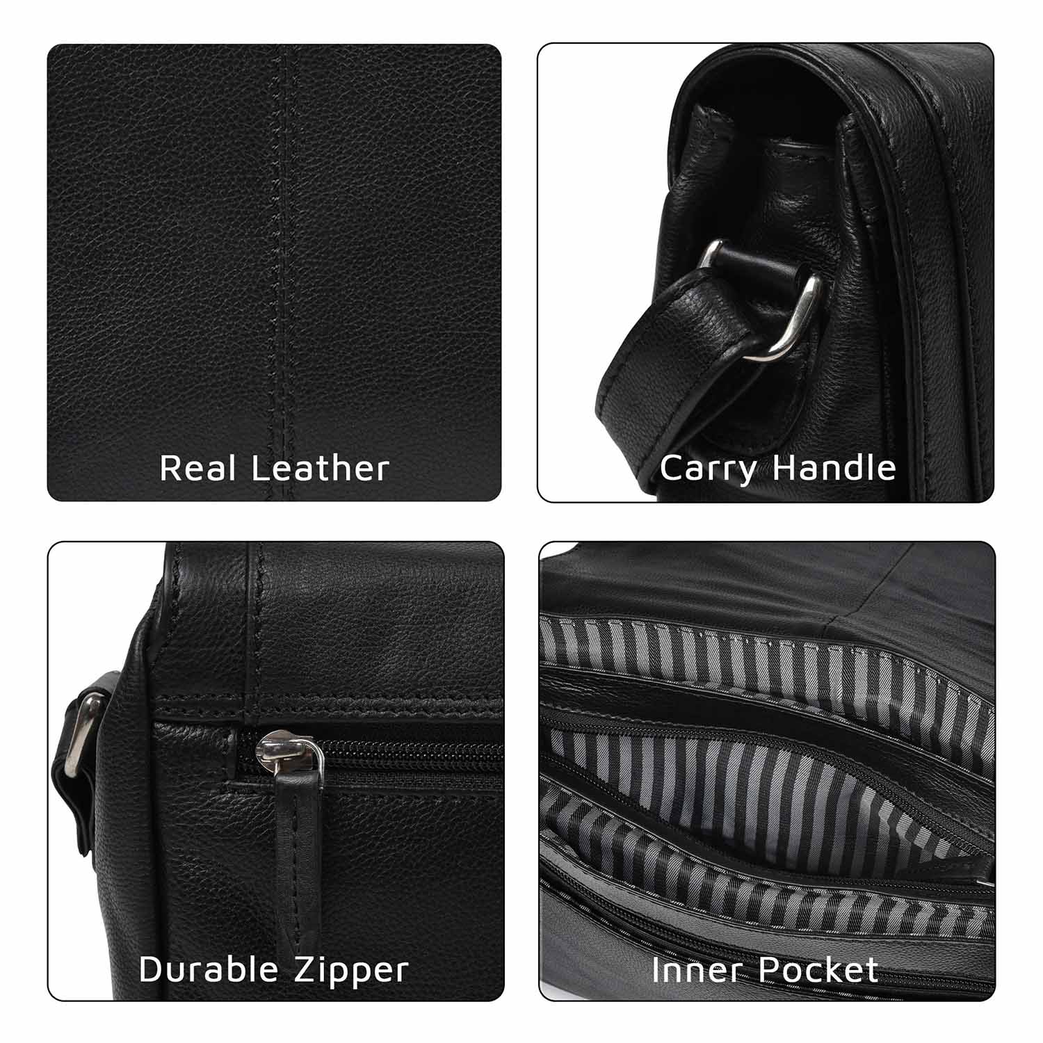 Kensington Messenger Bag Black