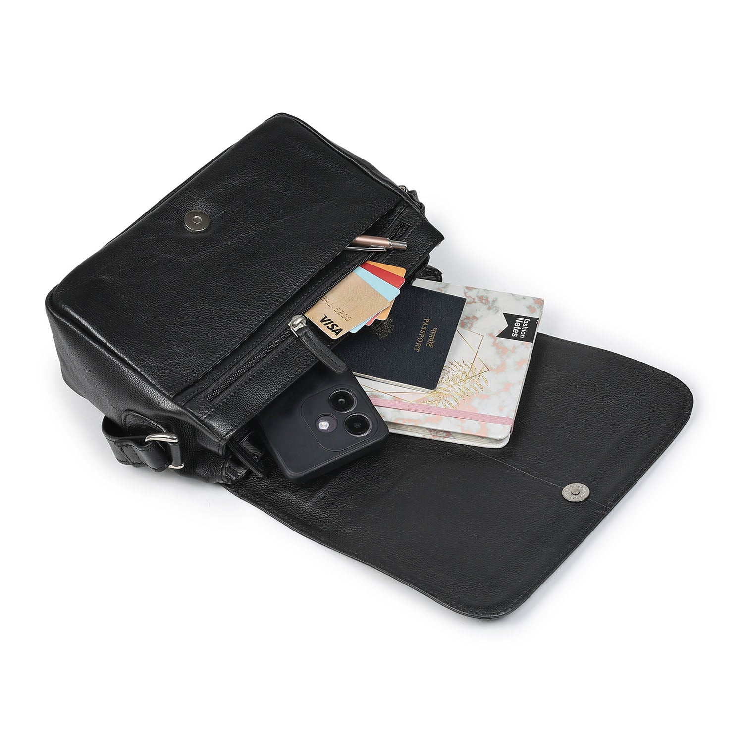Kensington Messenger Bag Black