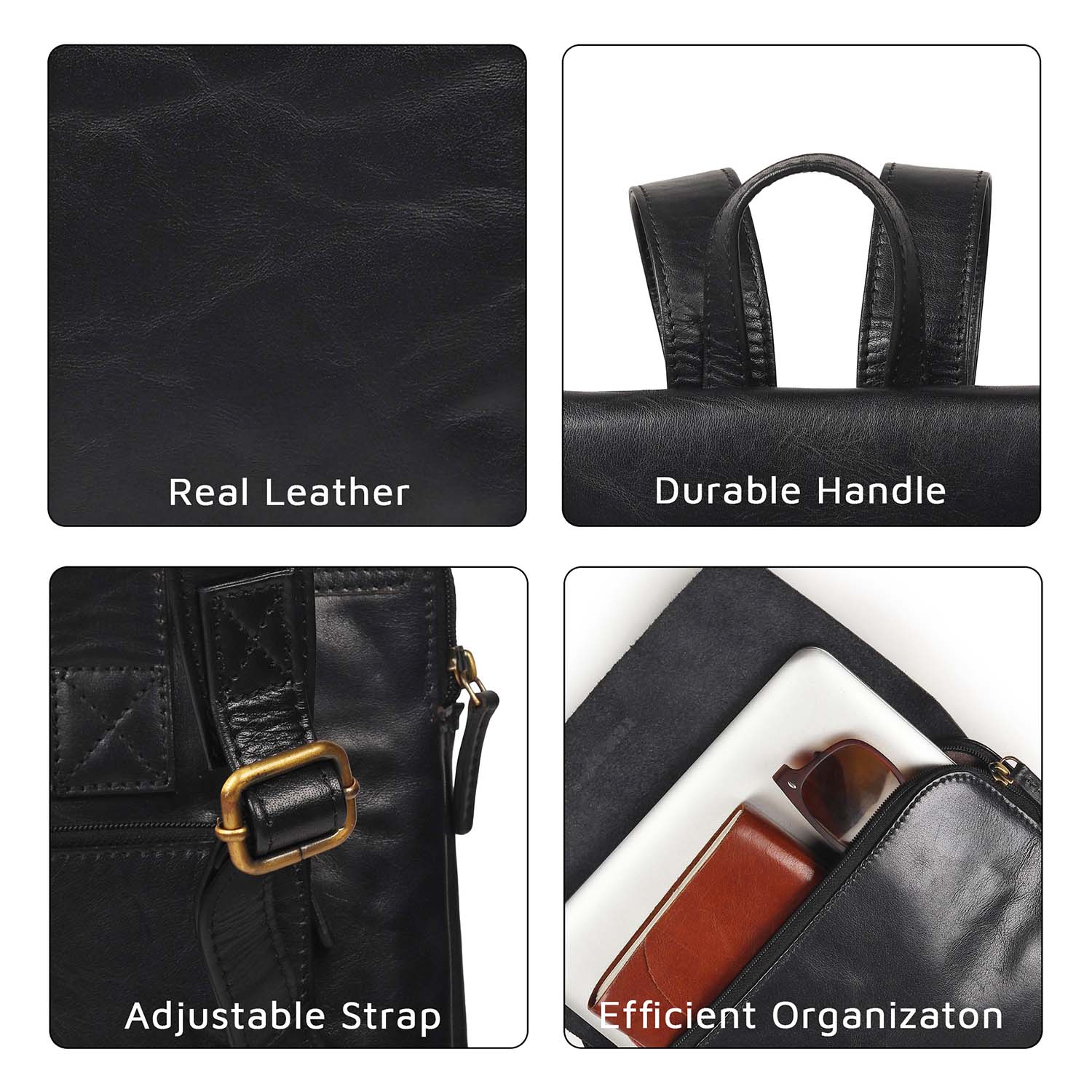 Langley Laptop Backpack Black