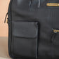 Classic Leather Laptop Bag Black