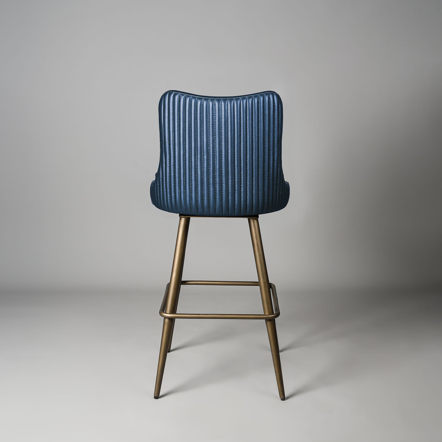 Linea Bar Stool Antique Legs Blue