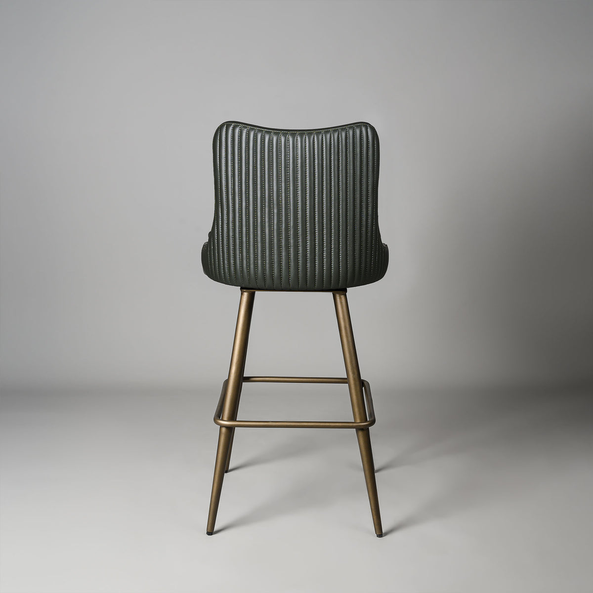 Buy Linea Leather Bar Stool Green Online in India -Three Sixty Life