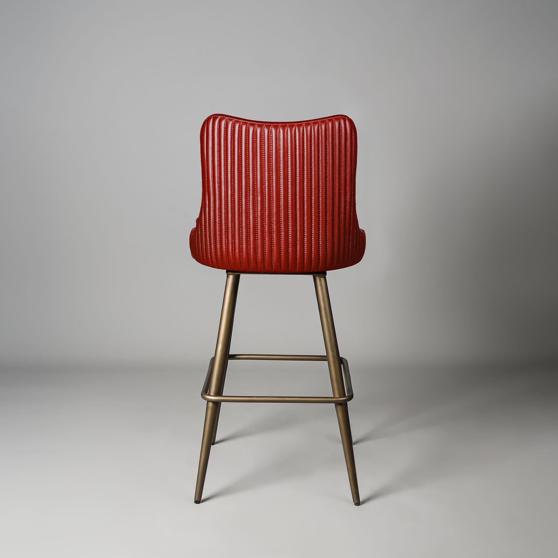 Linea Bar Stool Antique Legs Red