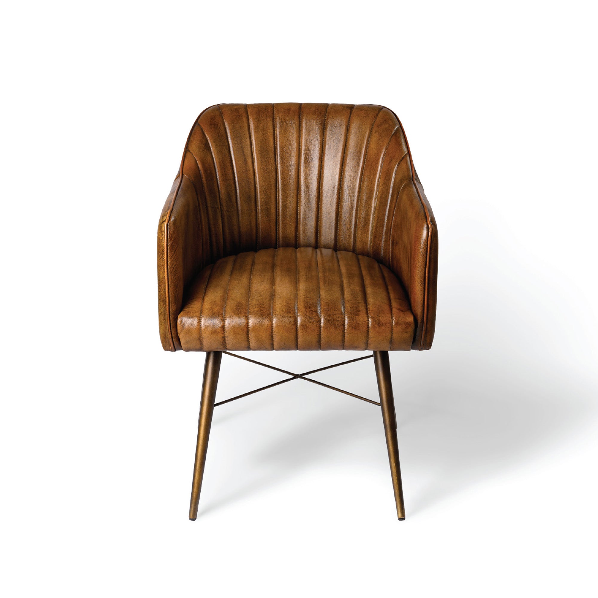 Linea Barrel Back Chair Brown