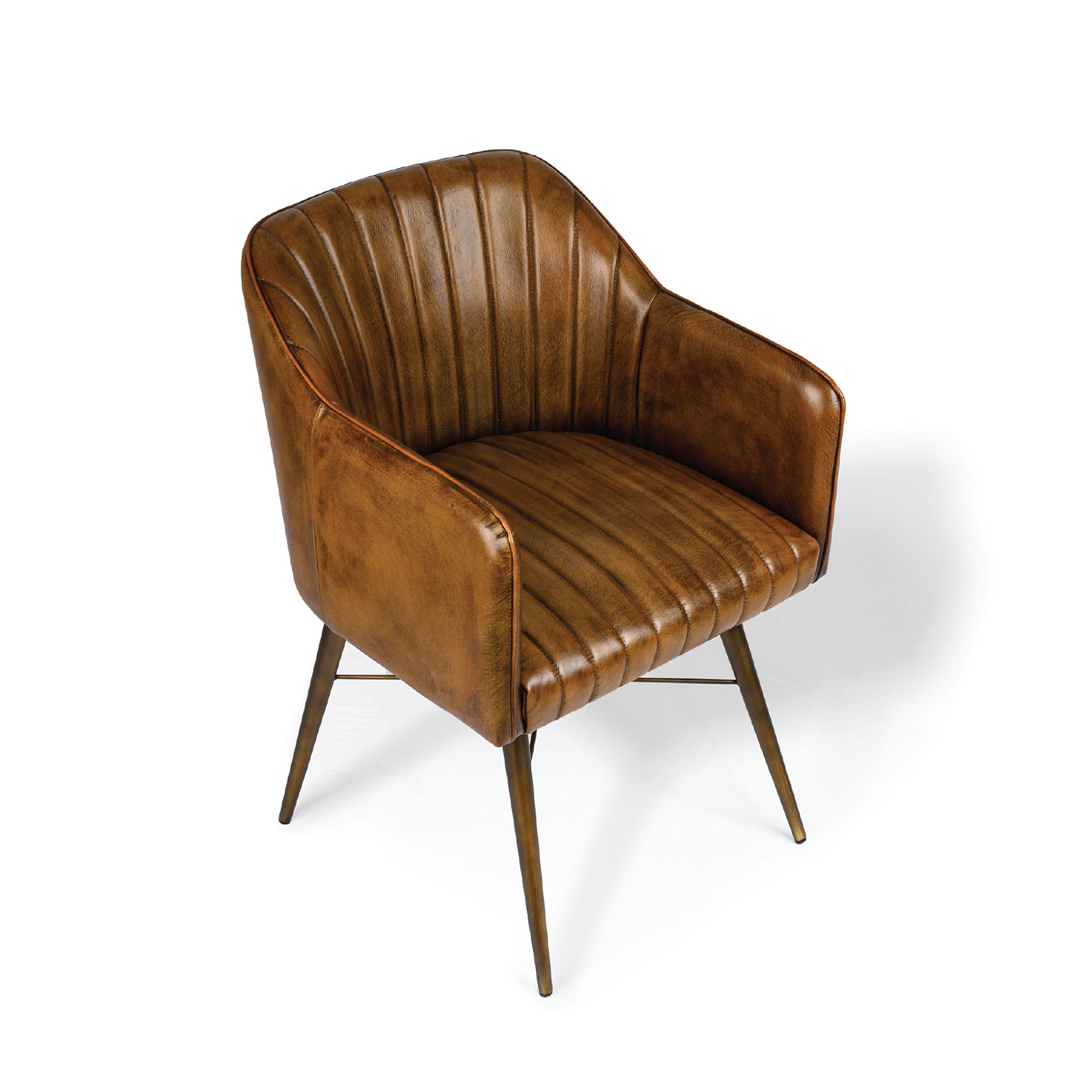 Linea Barrel Back Chair Brown