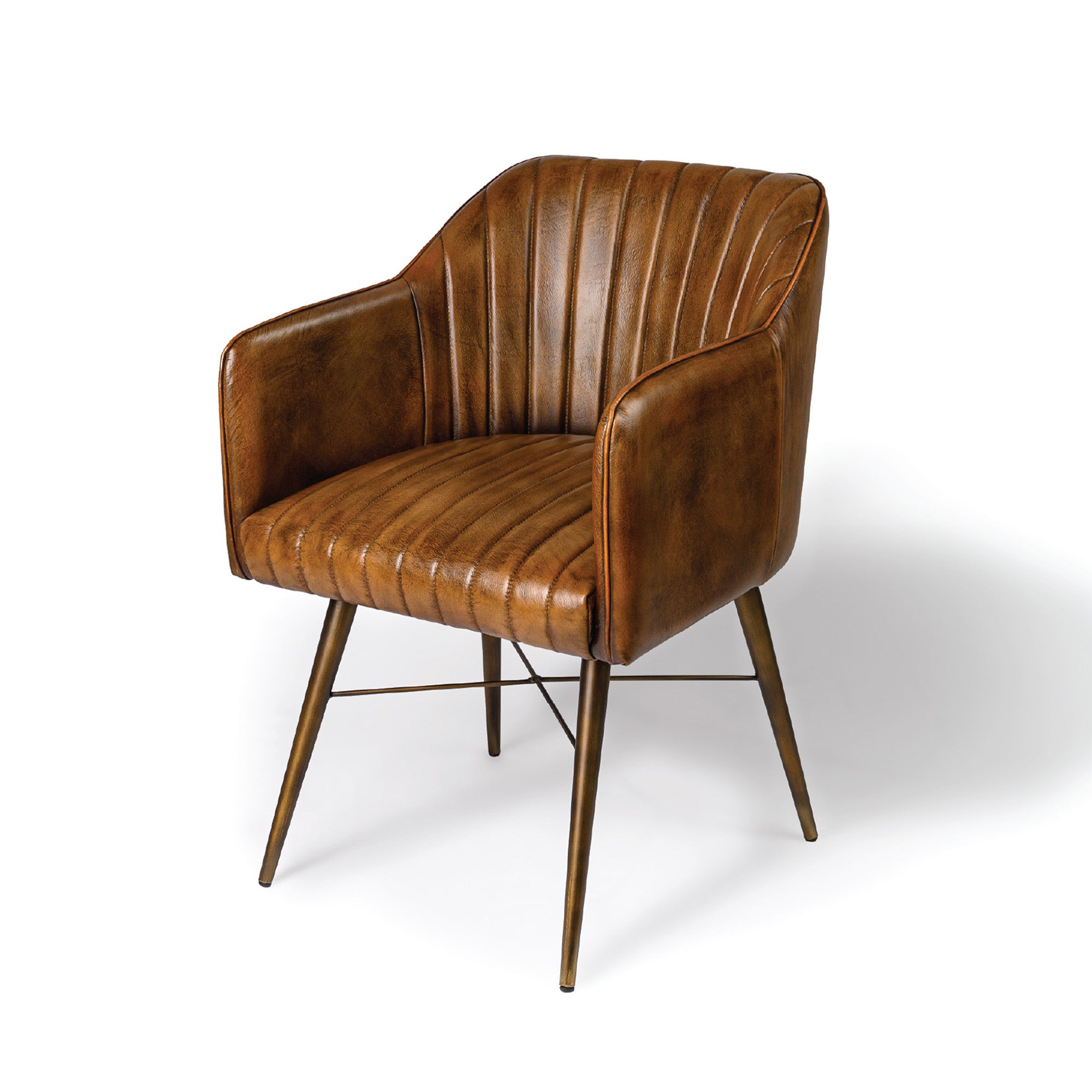 Linea Barrel Back Chair Brown