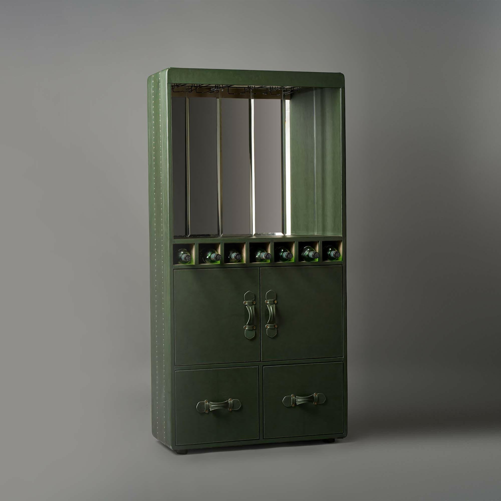 Linear Bar Shelf Green
