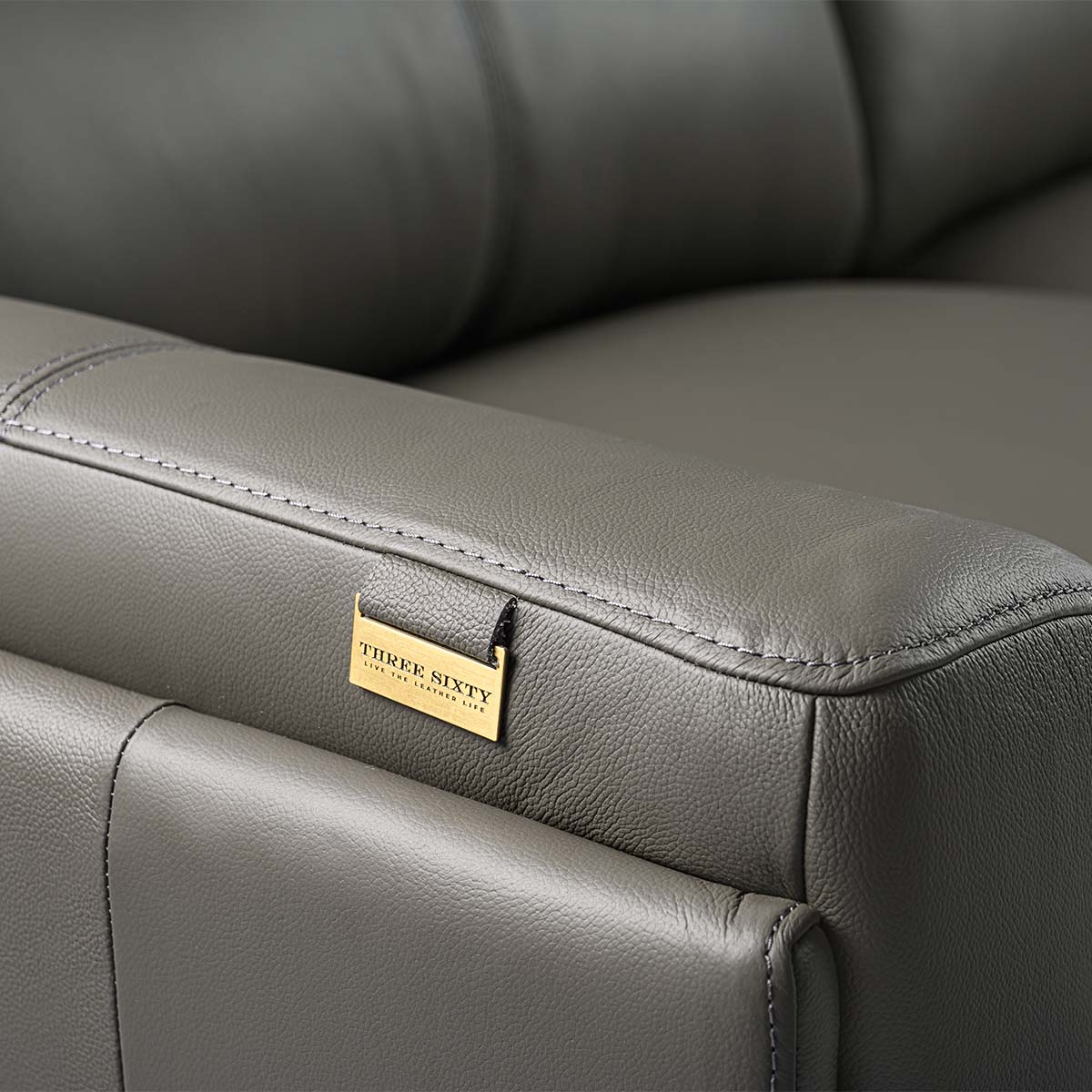 London Studio Three Seater Sofa Grey