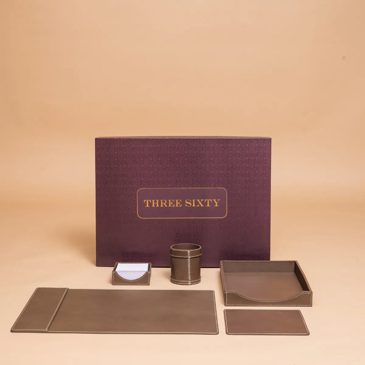 Modella Desktop Set with Mouse Pad Taupe