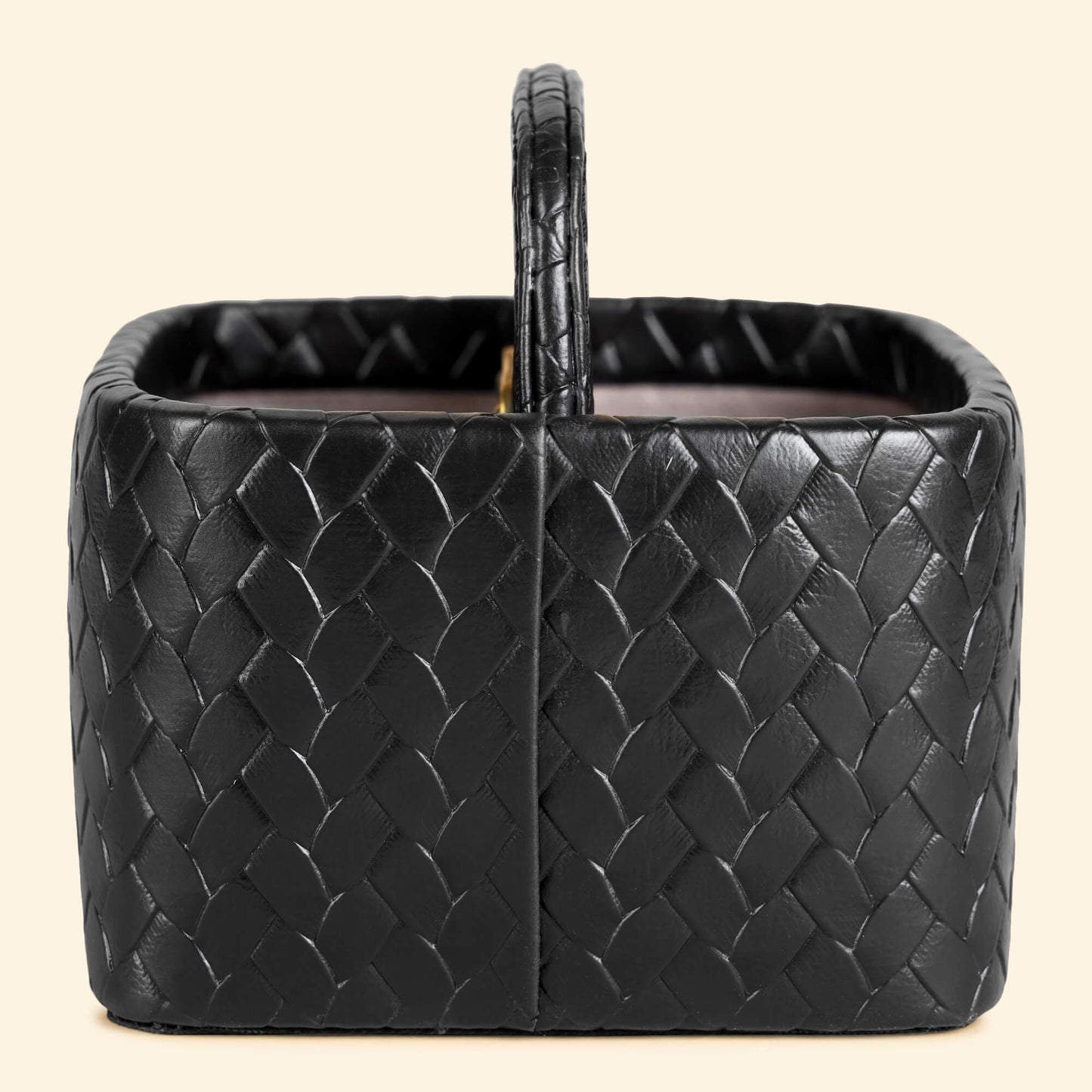 Multipurpose Caddy Black | Faux Leather Desk Organizers