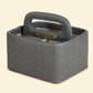 Multipurpose Caddy Grey | Vegan Leather Desk Organizers