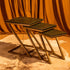 Nested Tables (Set of three)- Embossed Leather Green