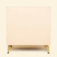 Nightstand with Three Drawers Taupe