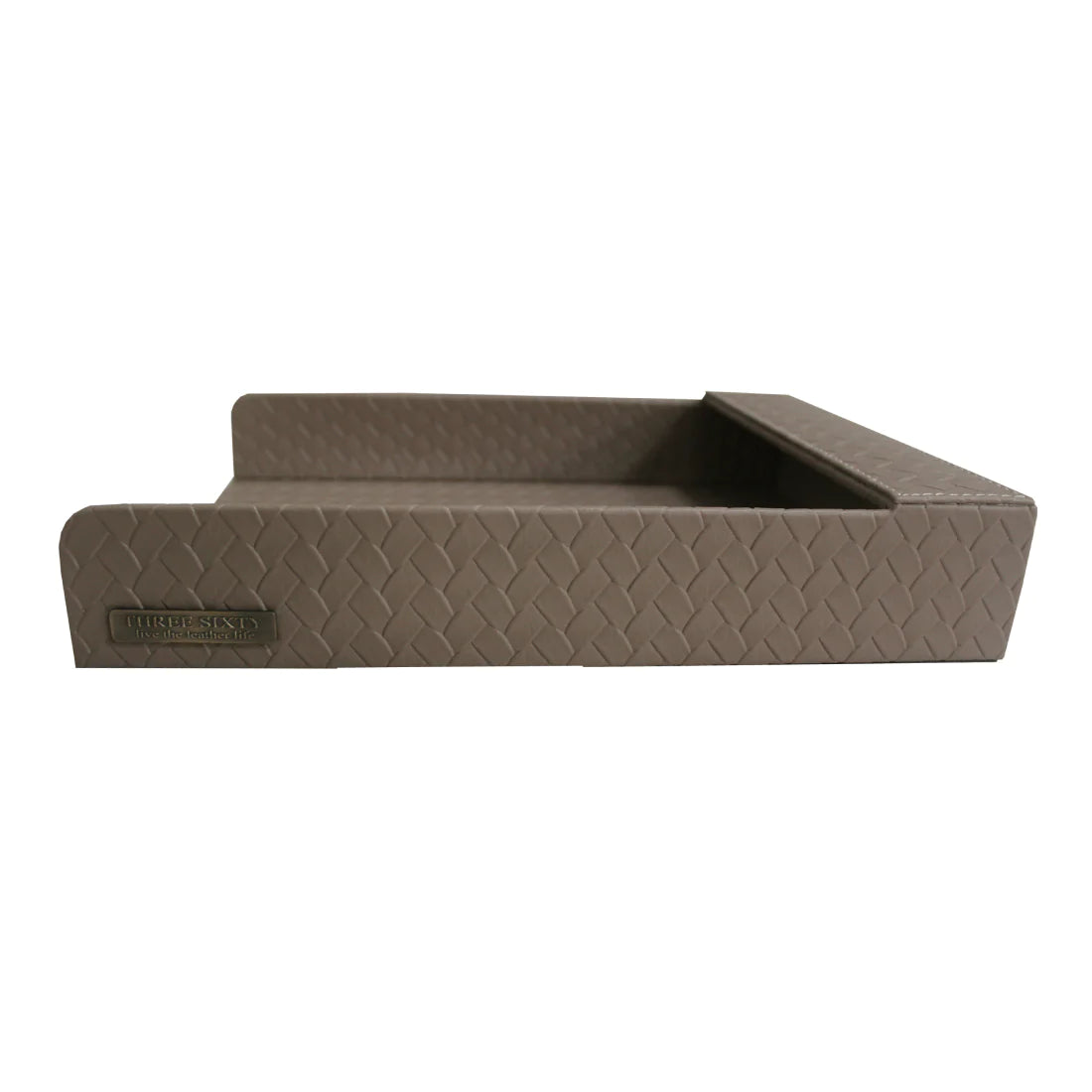 Paper Tray A4 in Faux Leather Beige