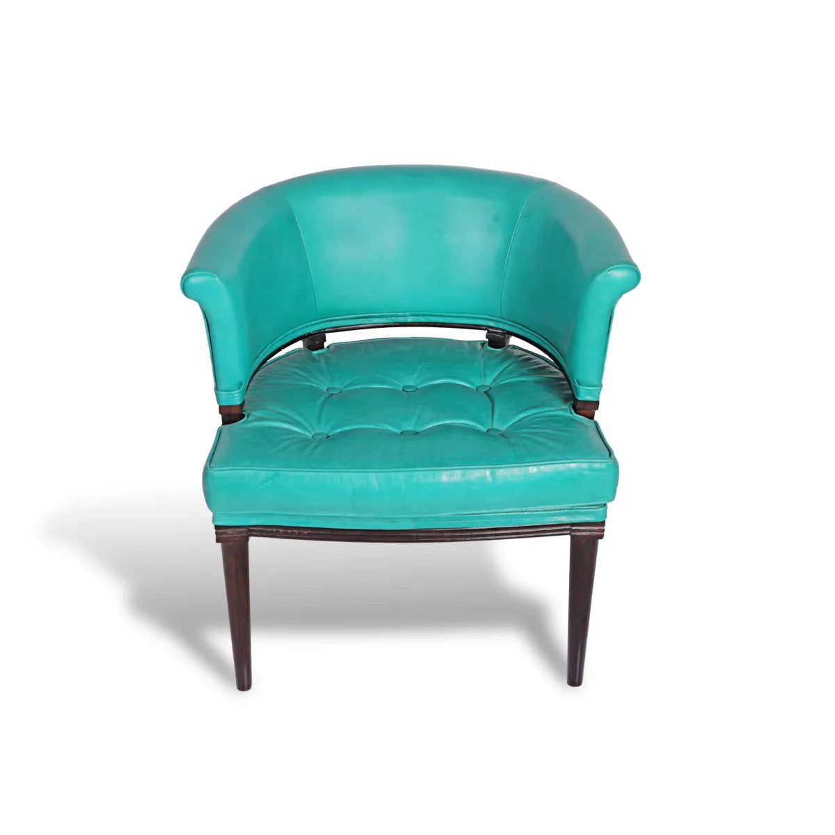 Premium Genuine Leather Chair In Green Colour
