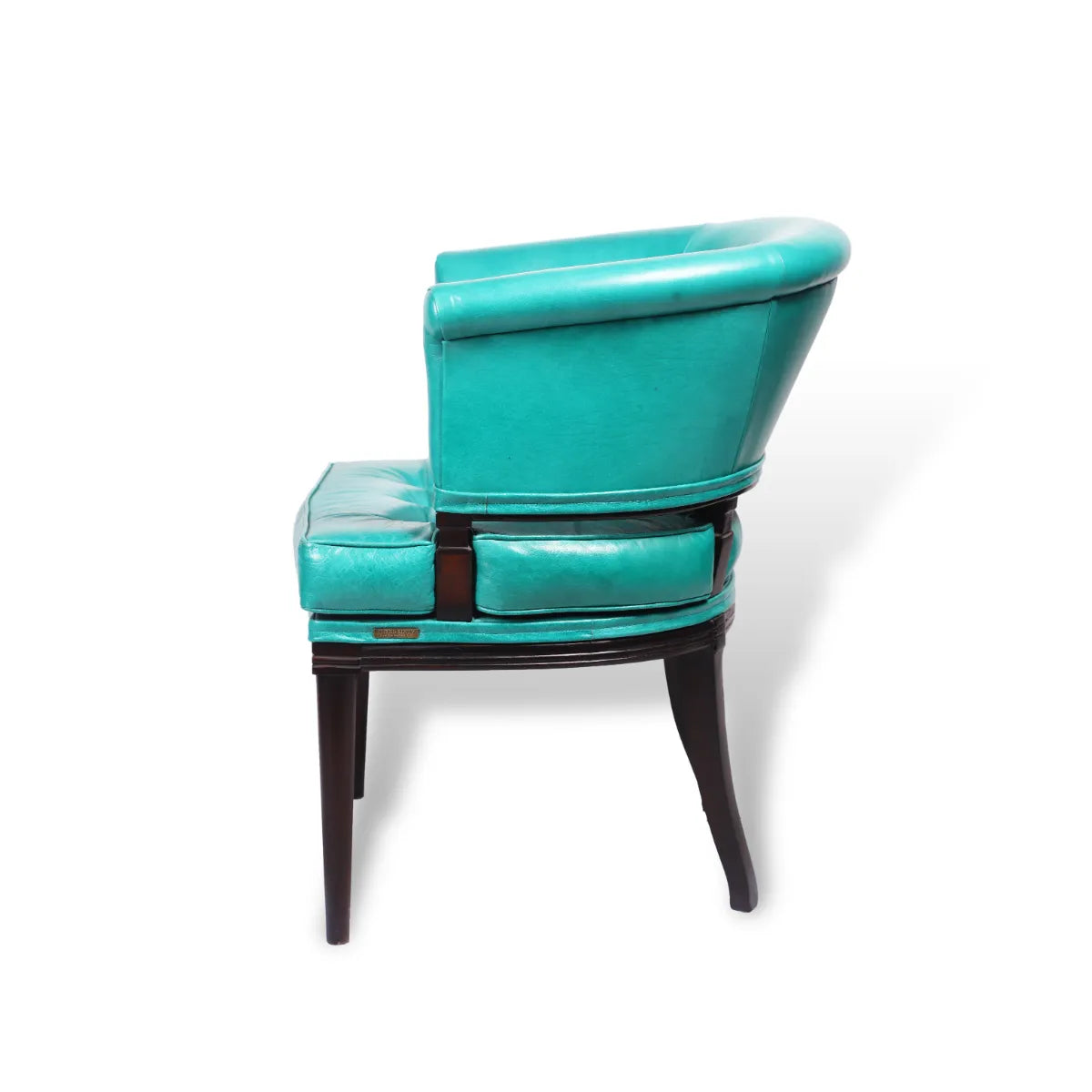 Premium Genuine Leather Chair In Green Colour
