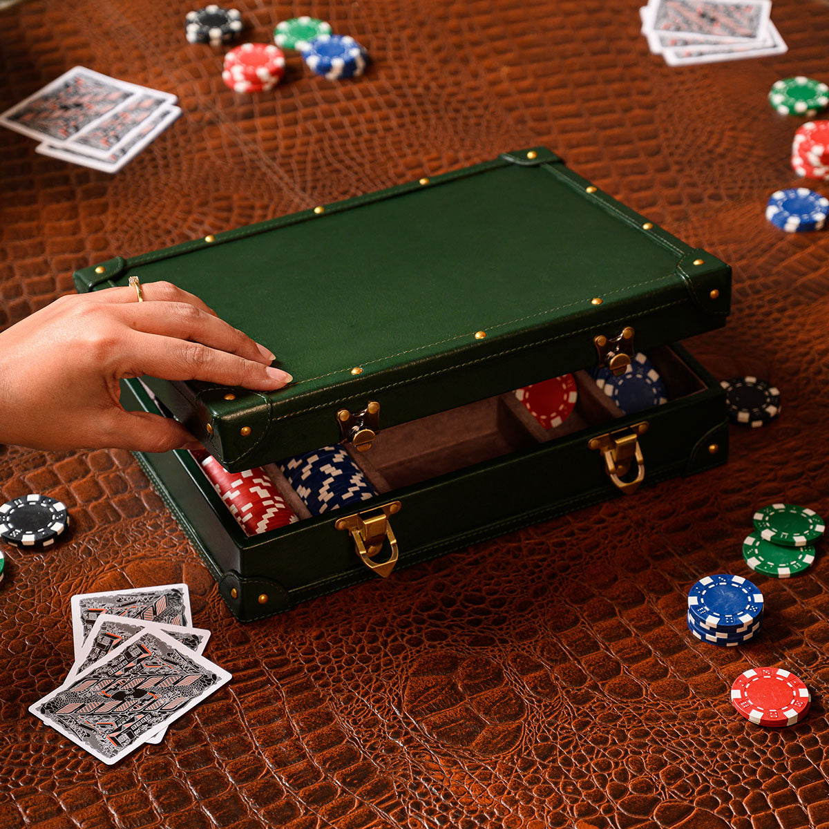 Royale Poker Trunk Green