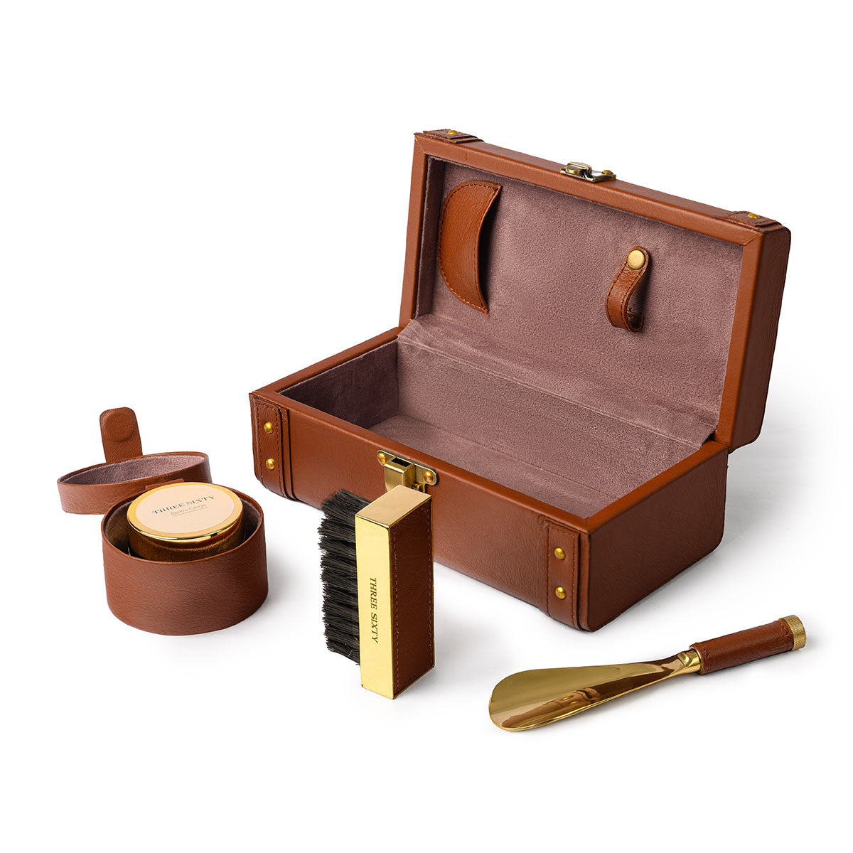 Savvy Shoe Care Kit Cognac