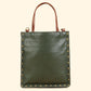 Ines Sling Bag - Genuine Waxy Leather Olive Green