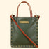 Ines Sling Bag - Genuine Waxy Leather Olive Green