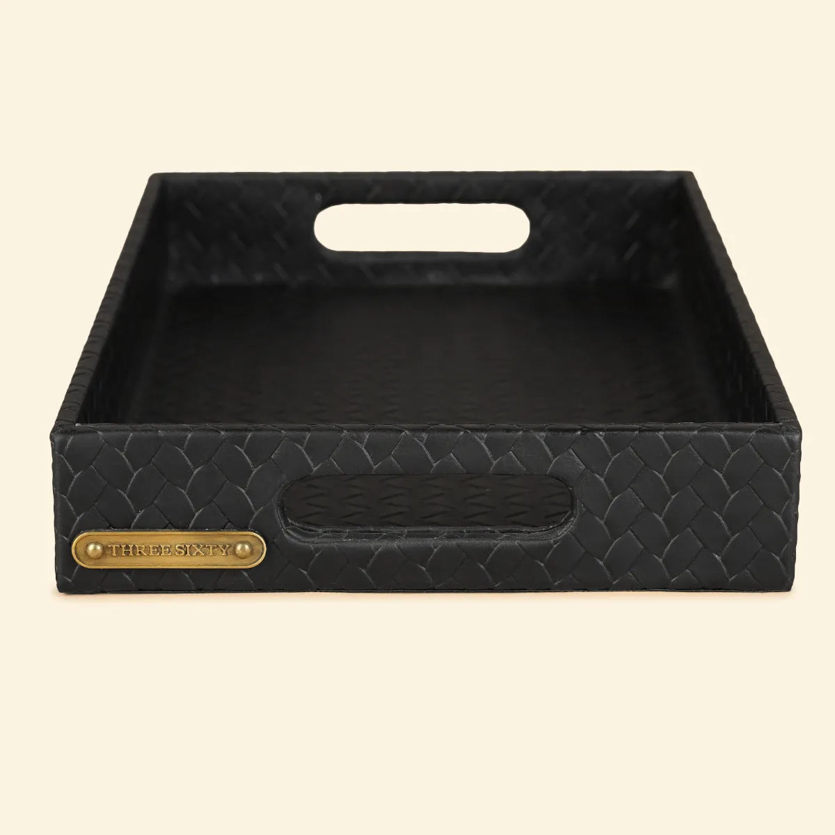 Small Rectangular Tray Black – Three Sixty Leather