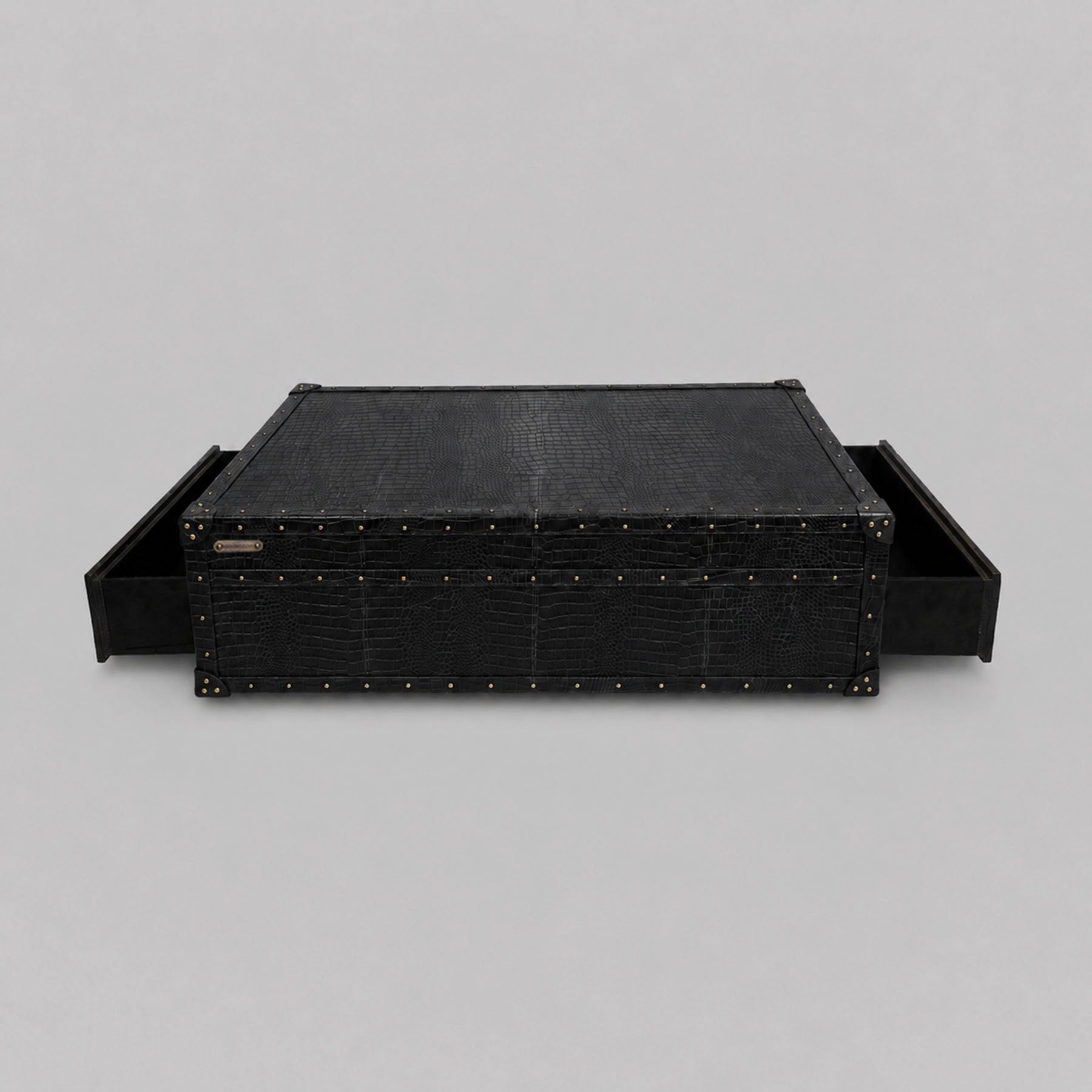 Stateroom Trunk Coffee Table Black
