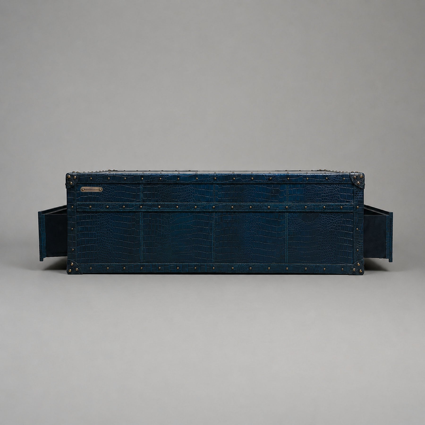 Stateroom Trunk Coffee Table Blue
