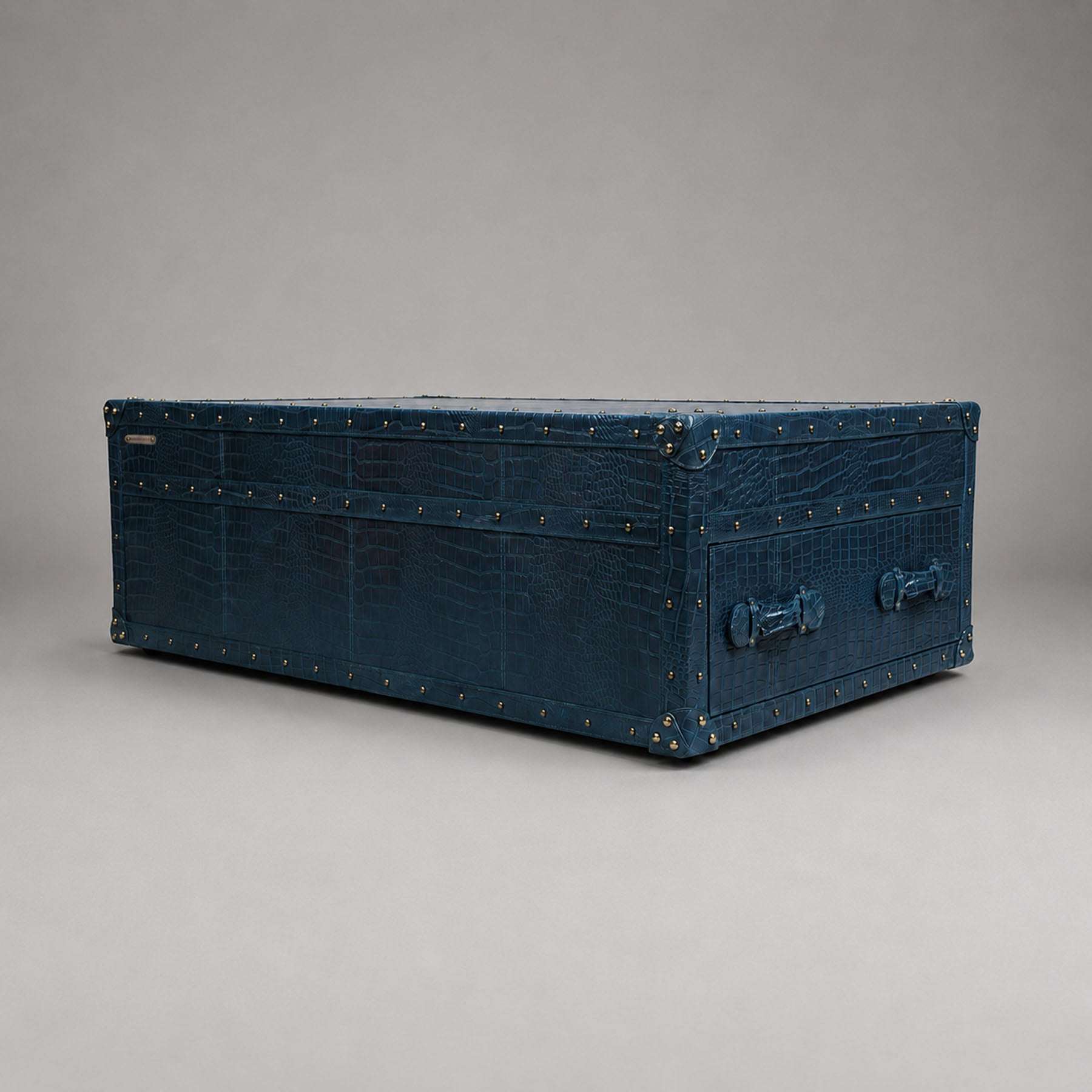 Stateroom Trunk Coffee Table Blue