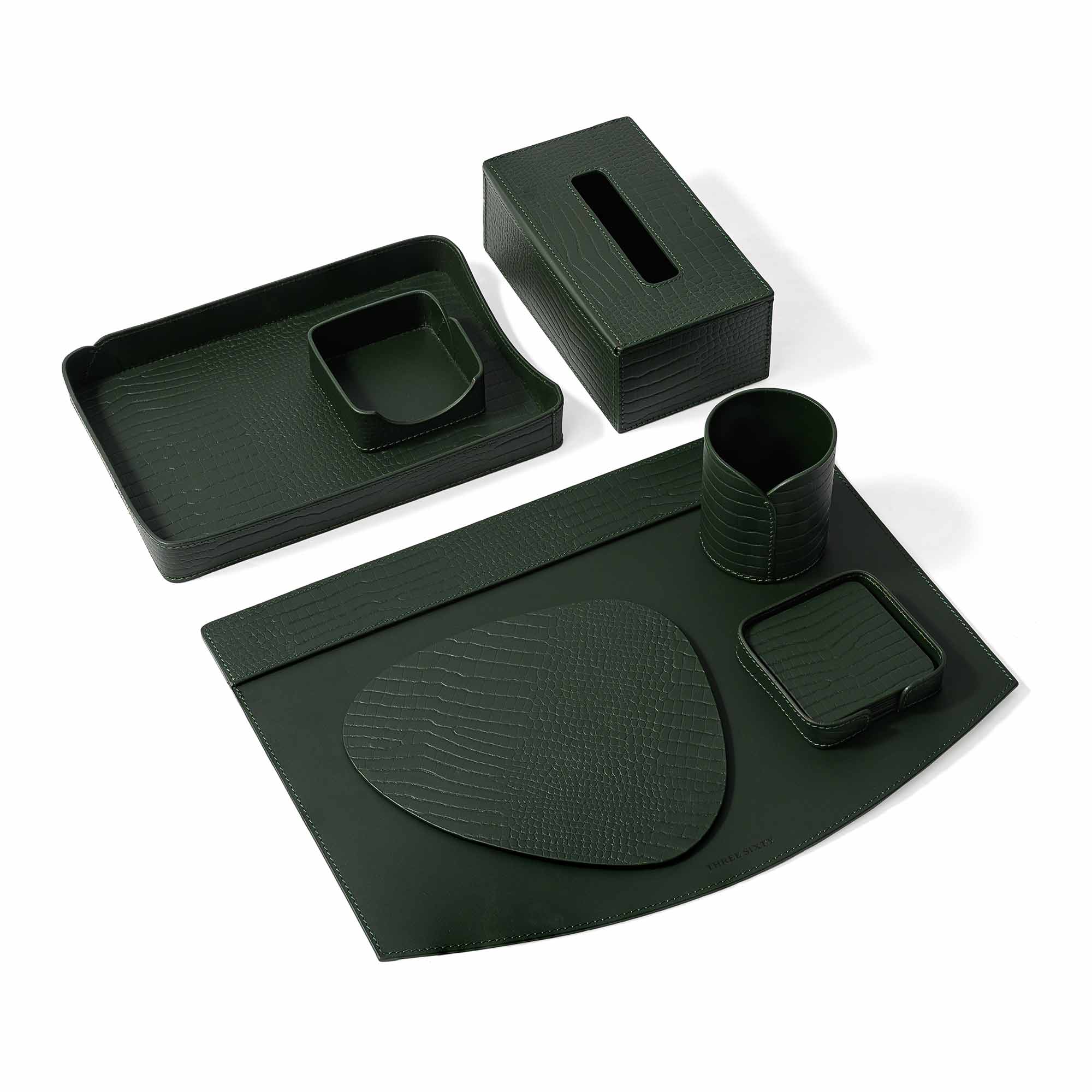 Sterling Desktop Set Green