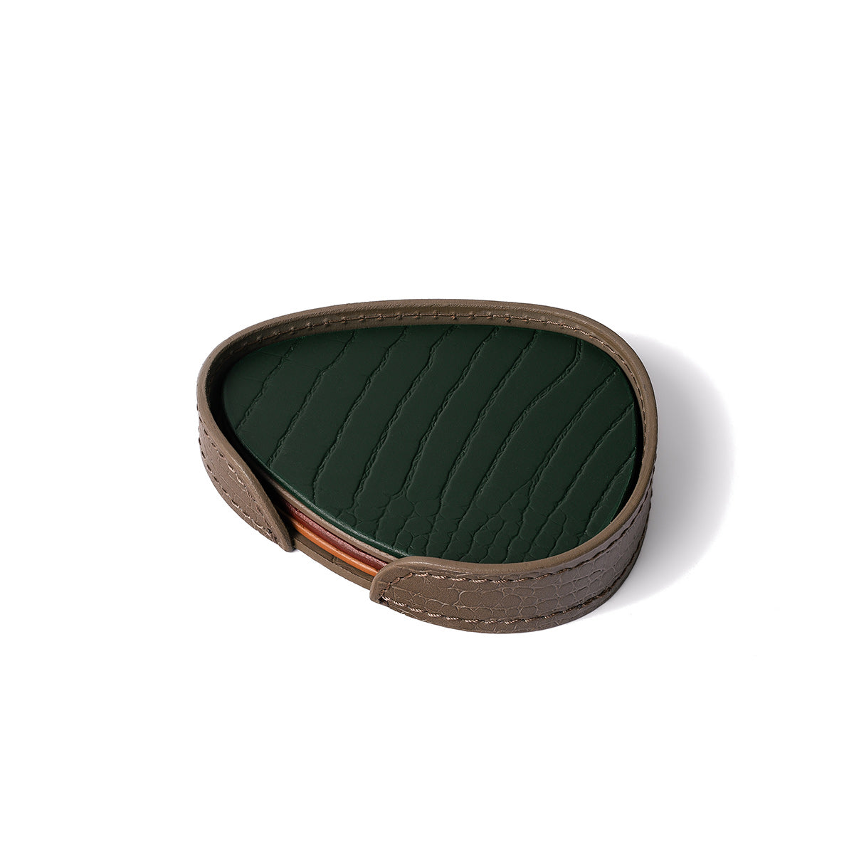 Sterling Coasters Set Abstract Shape Multicolor Taupe