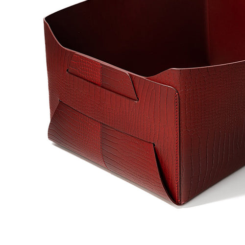 Basket Bag Medium Maroon