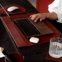 Sterling Desk Blotter Maroon