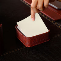 Sterling Memo Holder Maroon