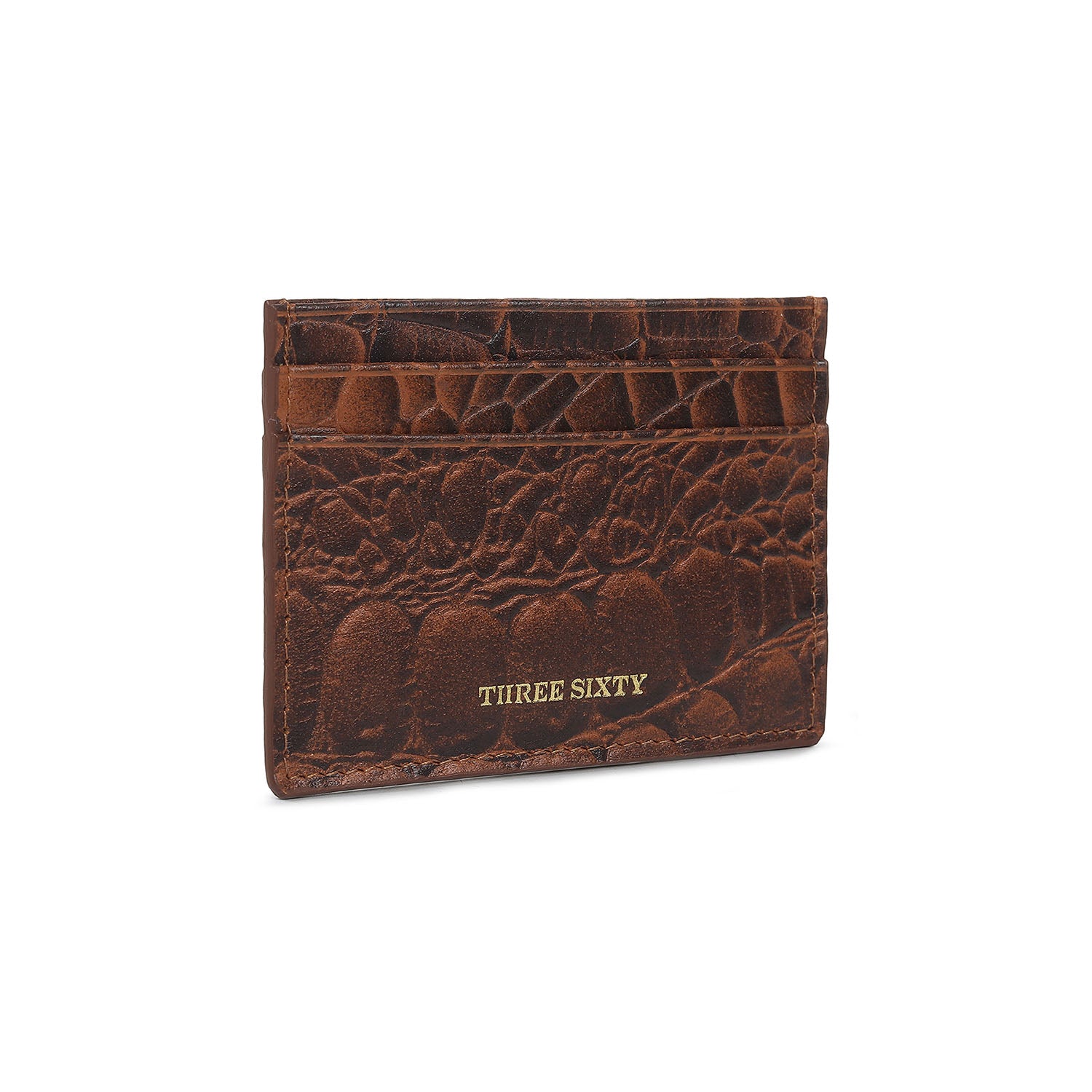 Terra Card Holder Croco Tan