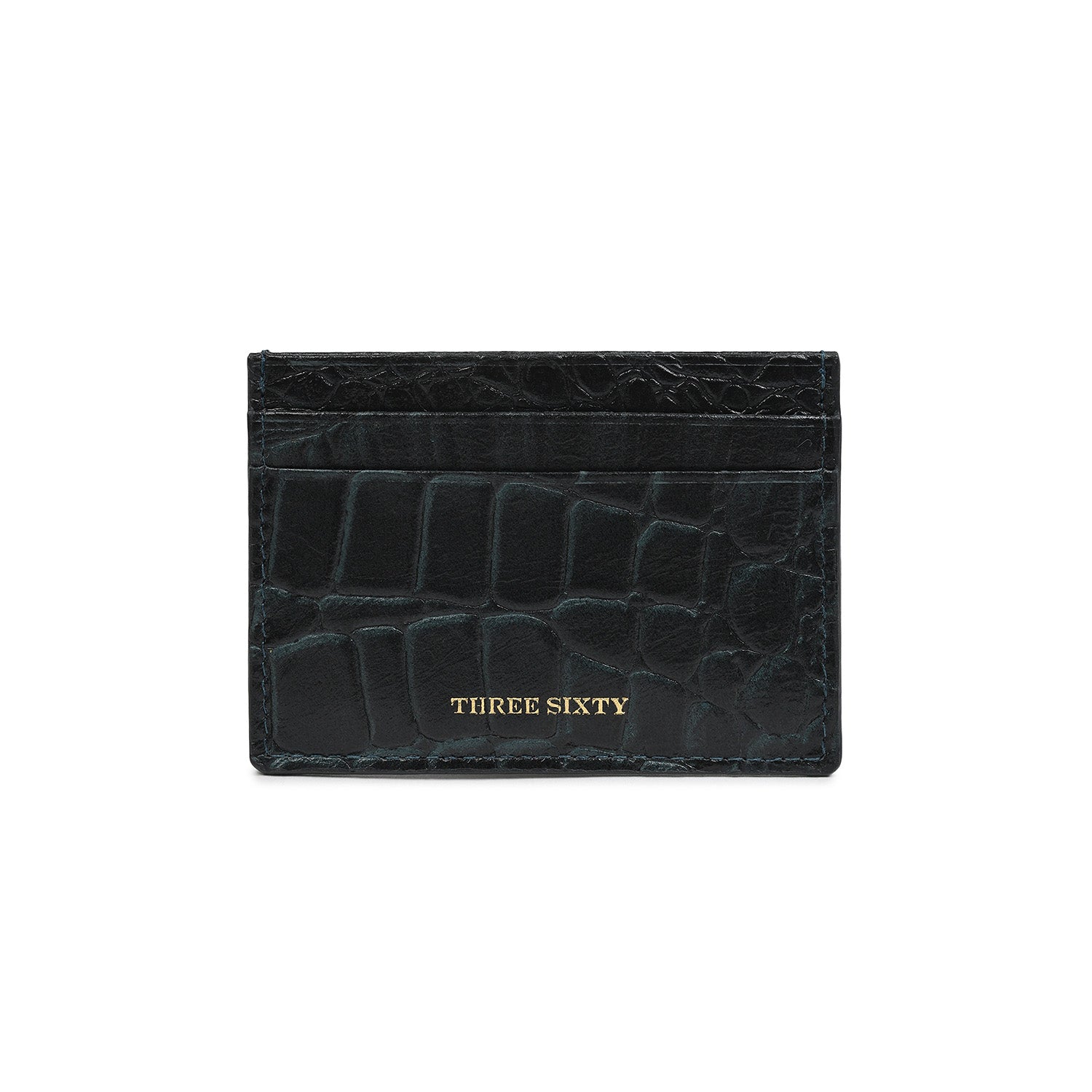 Terra Card Holder Croco Blue