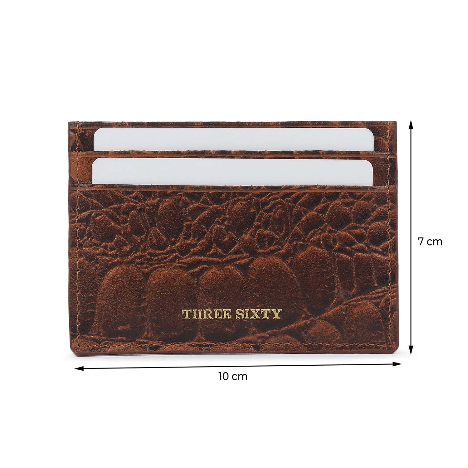 Terra Card Holder Croco Tan