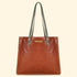 Ines Tote Bag - Genuine Waxy Leather Cognac