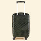 Trolley Bag Premium Quality Genuine Croco Leather Olive Green