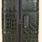Trolley Bag Premium Quality Genuine Croco Leather Olive Green