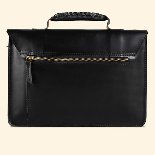 Olgor Utility bag- Genuine Leather Black