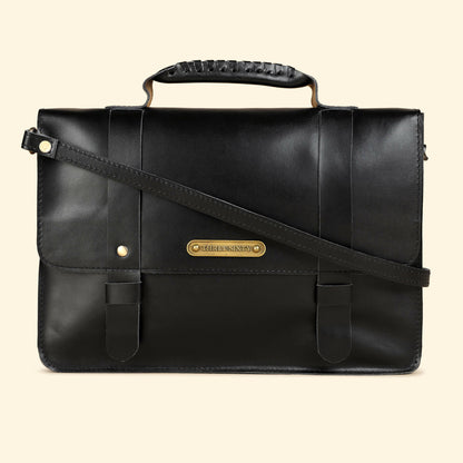 Olgor Utility bag- Genuine Leather Black