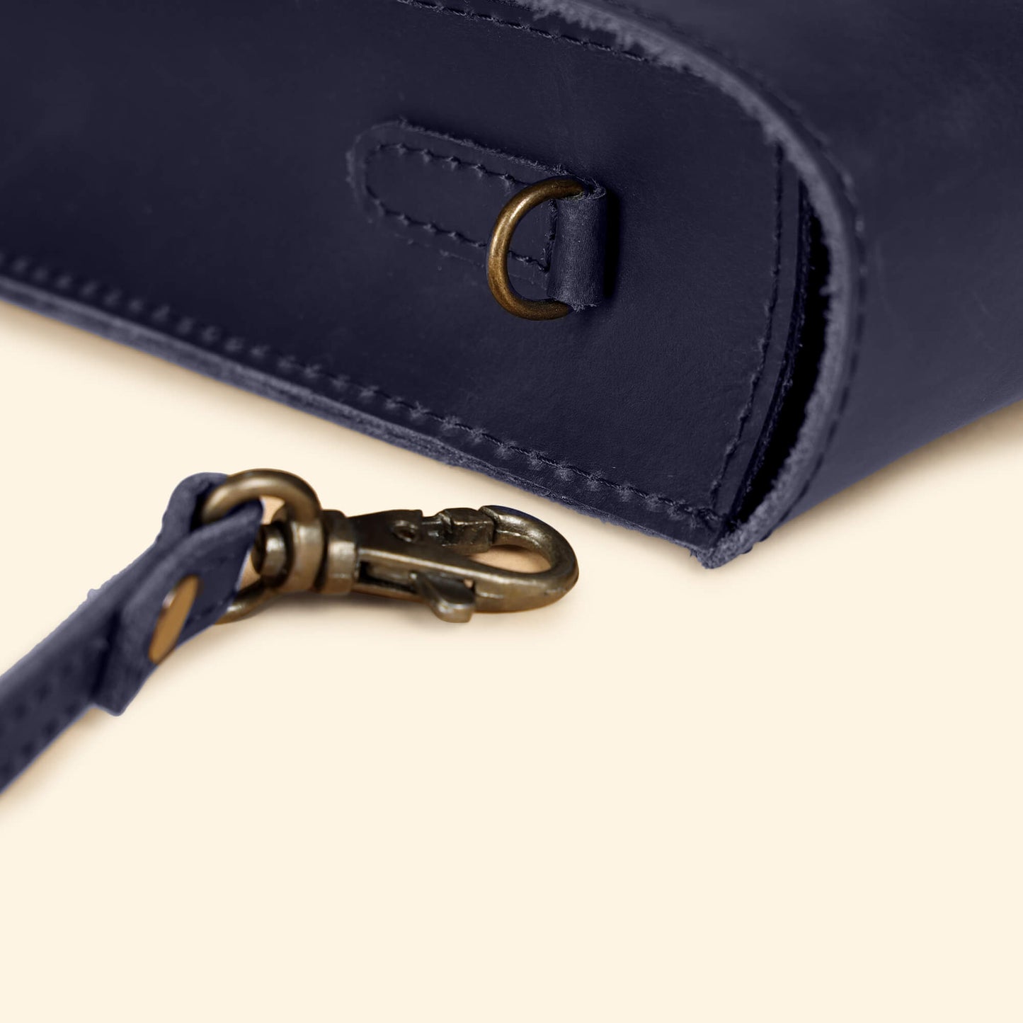 Olgor Utility bag- Genuine Leather Navy Blue