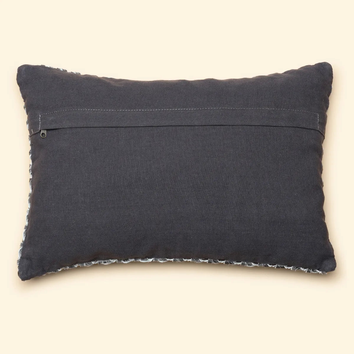 Weave Texture Leather Cushion-Grey