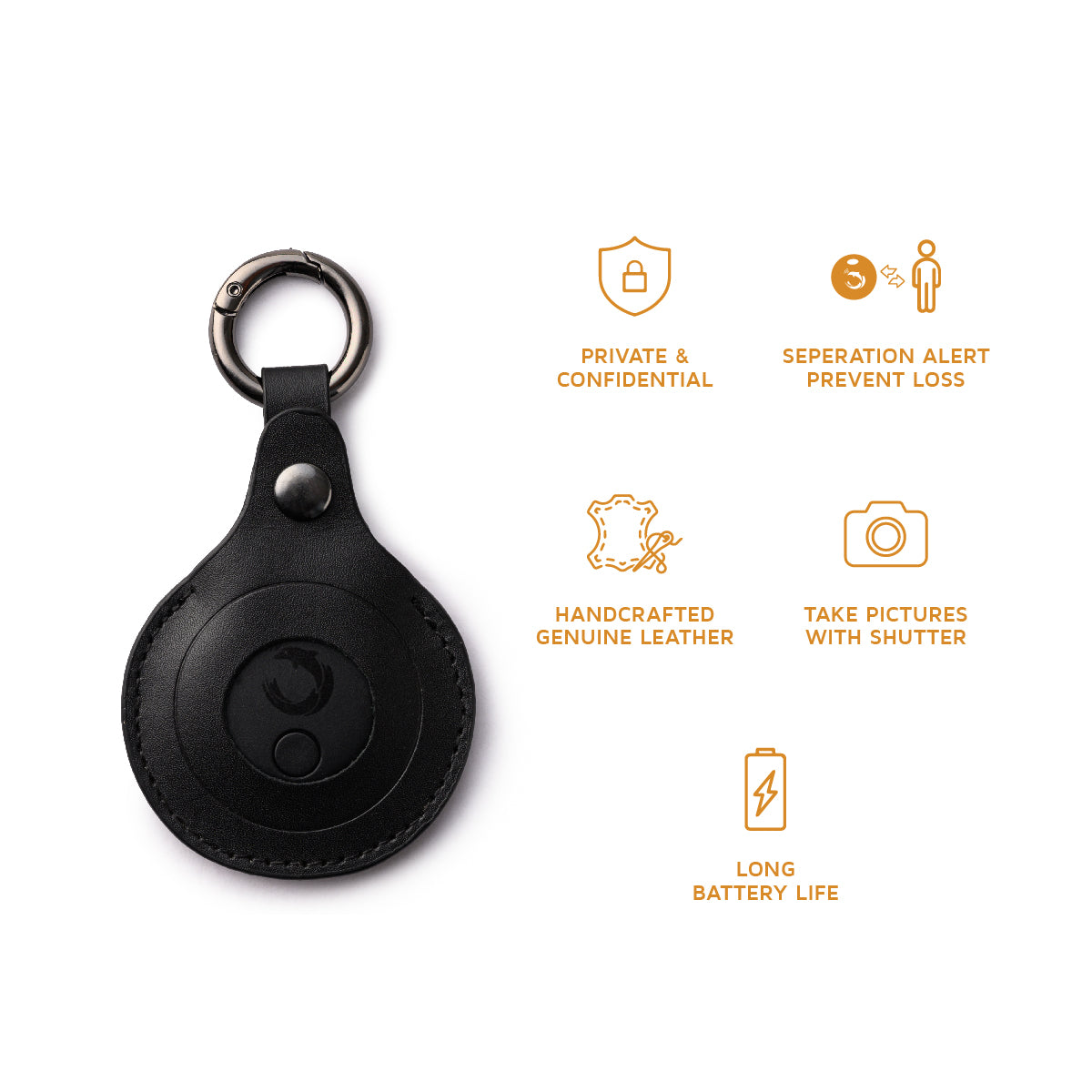 Orbit Smart Key Ring Black