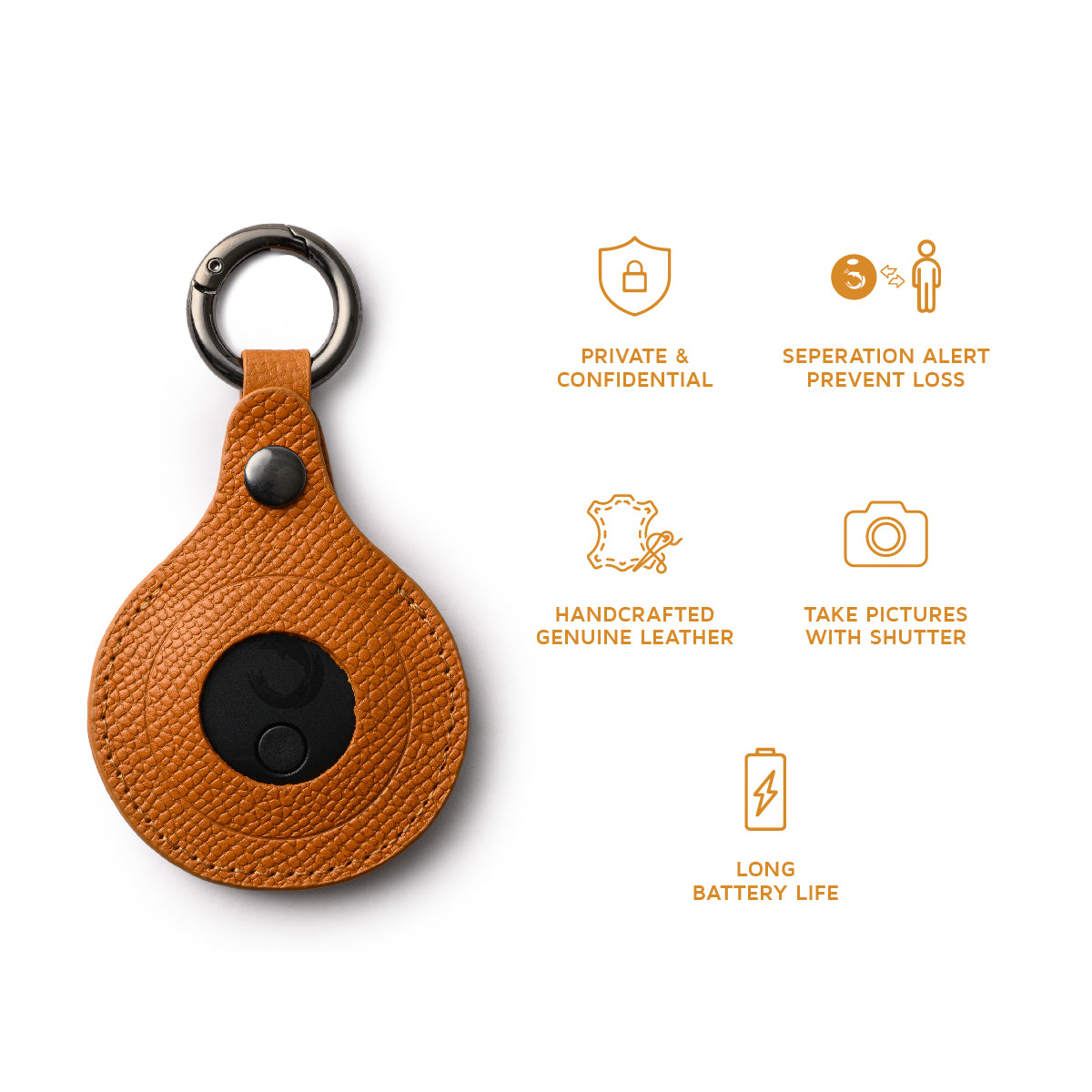 Orbit Smart Key Ring Tan