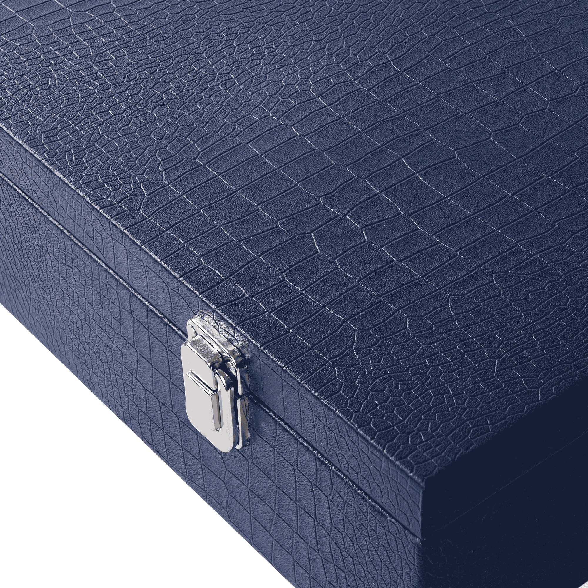 Multi-Purpose Storage Box Faux Leather Blue